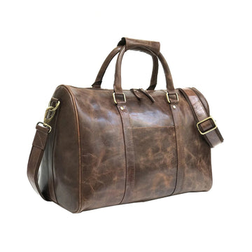 Clydesdale Brown Horse Leather Gym Bag